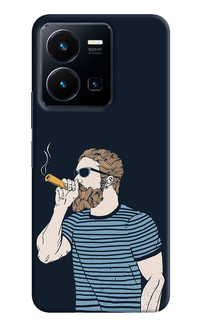 Smoking Vivo Y35 Hard Case Back Cover by Casekaro
