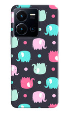 Elephants Vivo Y35 Hard Case Back Cover by Casekaro