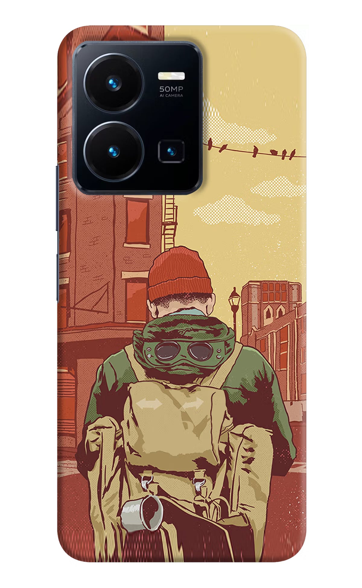 Adventurous Vivo Y35 Hard Case Back Cover by Casekaro