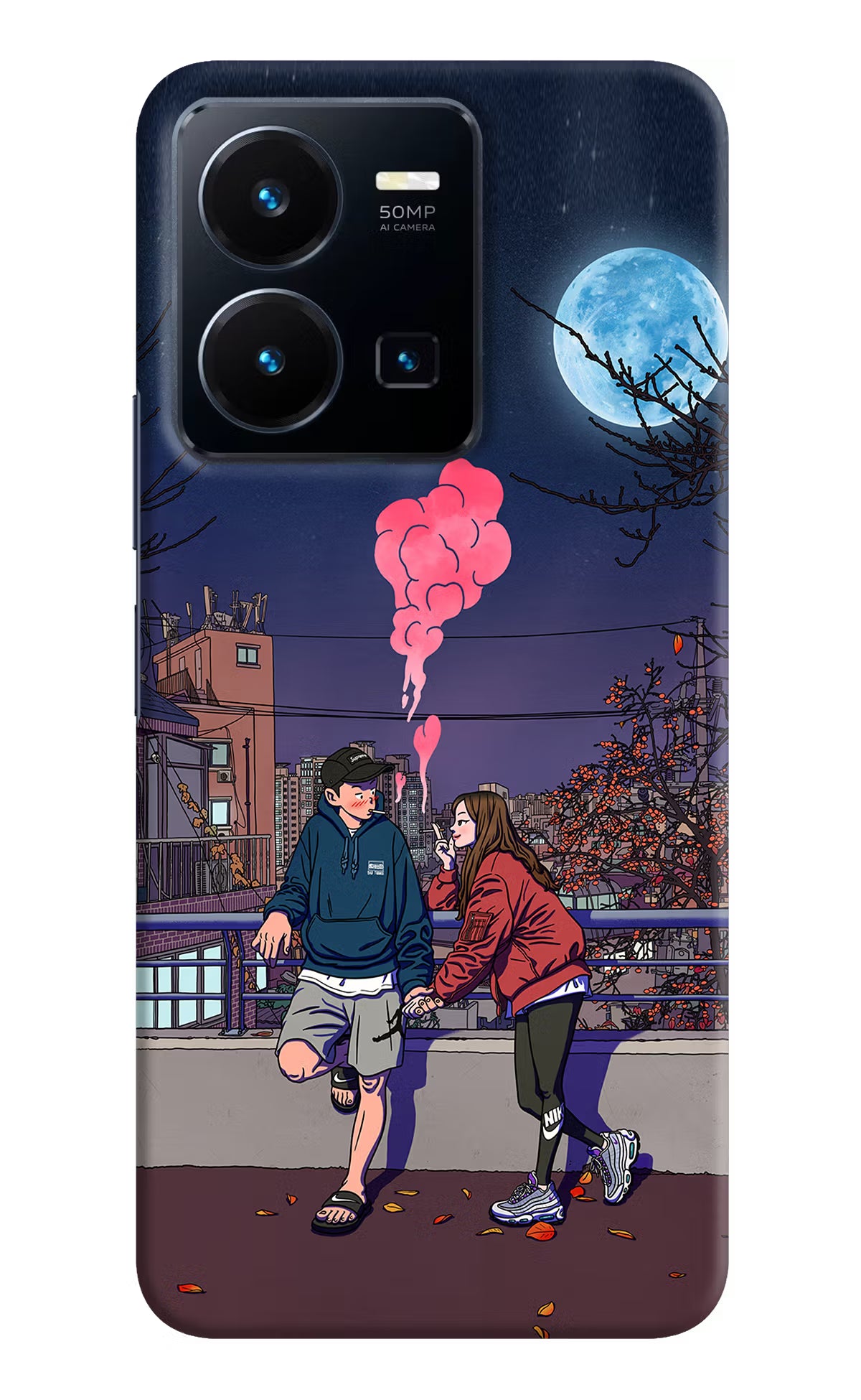 Chilling Couple Vivo Y35 Hard Case Back Cover by Casekaro