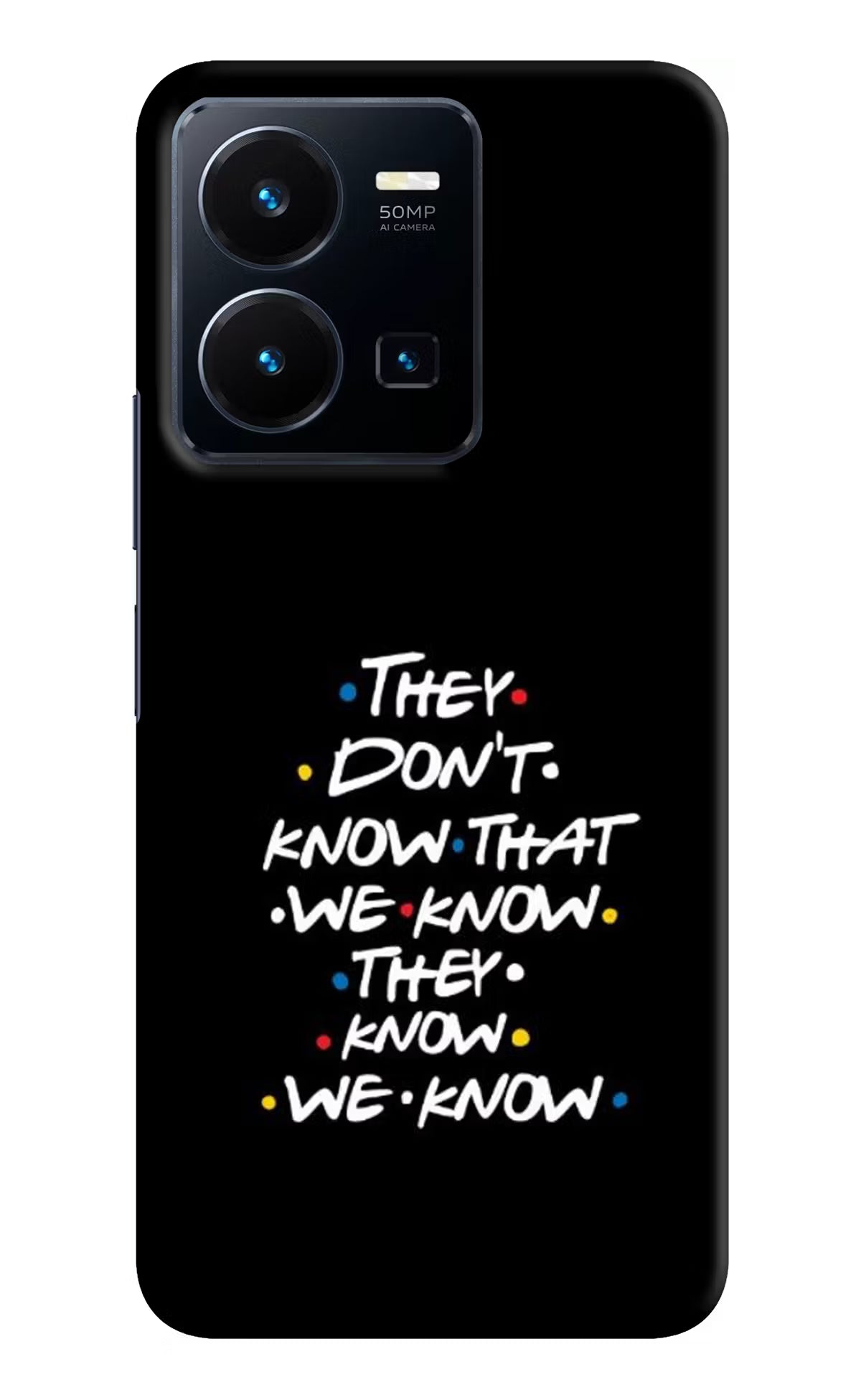 FRIENDS Dialogue Vivo Y35 Hard Case Back Cover by Casekaro