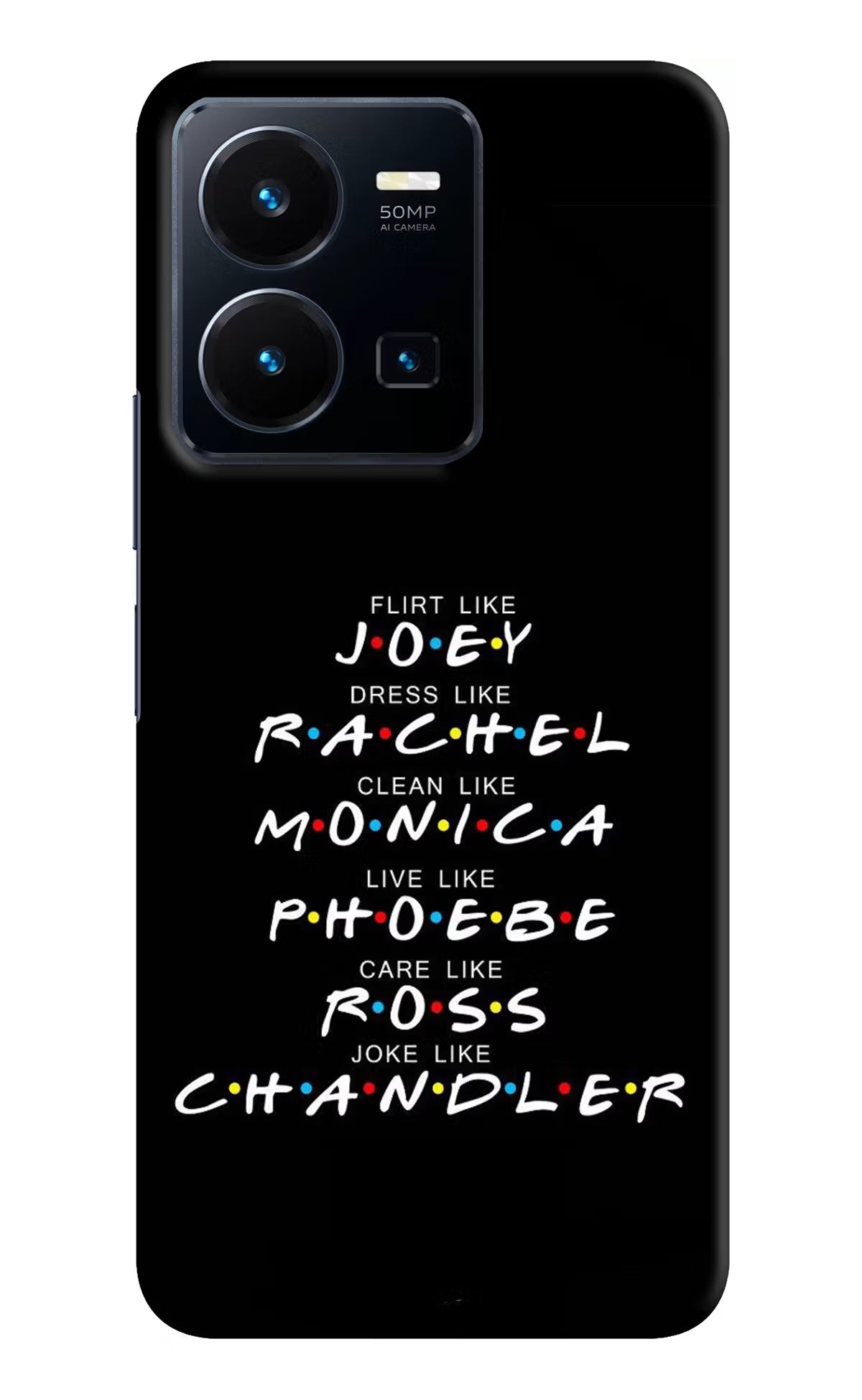 FRIENDS Character Vivo Y35 Hard Case Back Cover by Casekaro