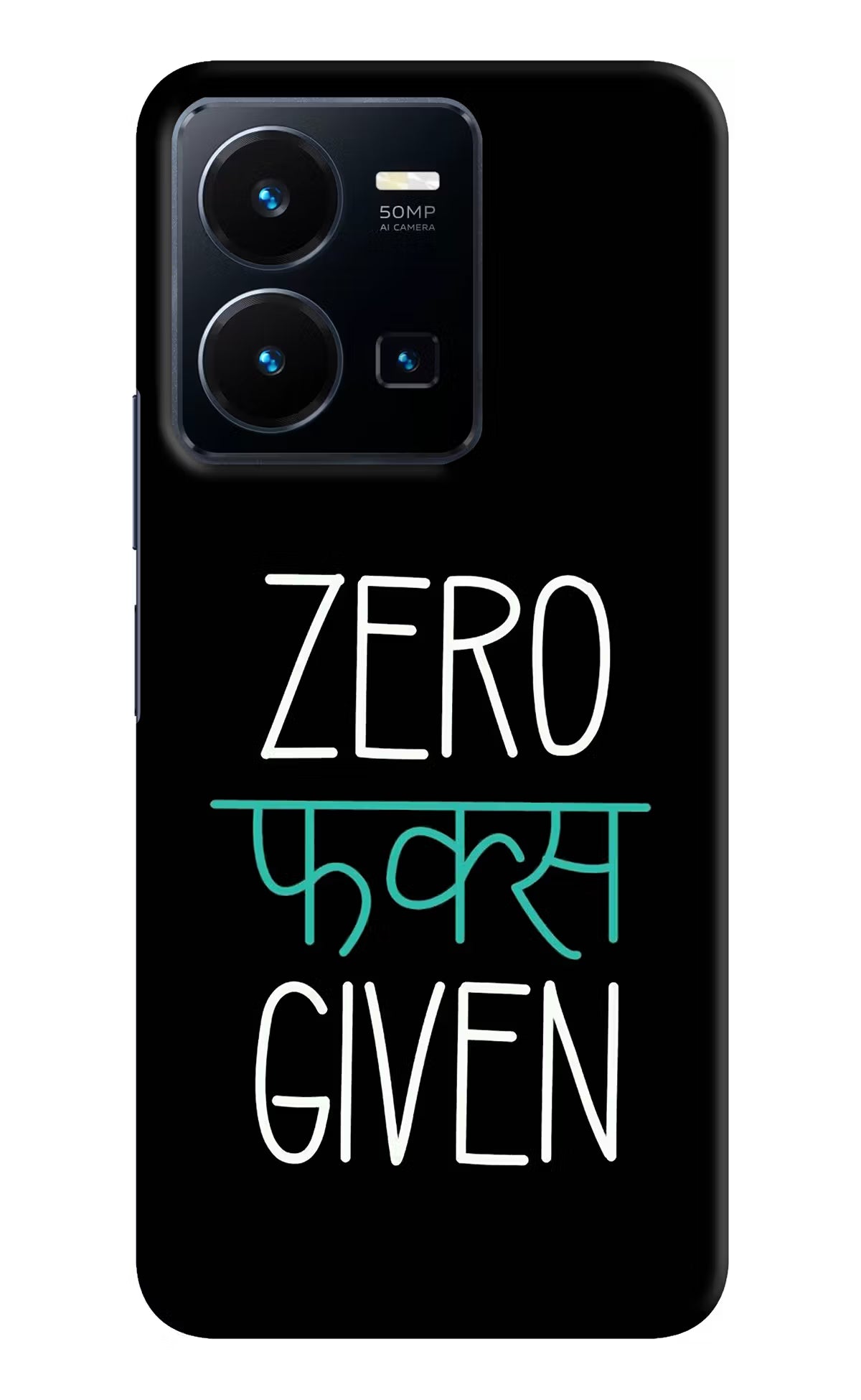 Zero Fucks Given Vivo Y35 Hard Case Back Cover by Casekaro
