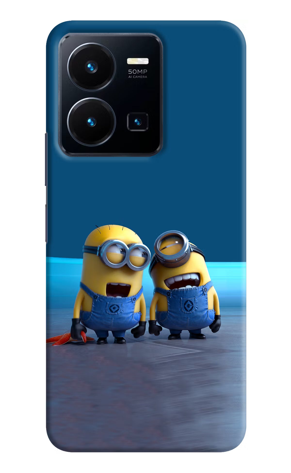 Minion Laughing Vivo Y35 Hard Case Back Cover by Casekaro