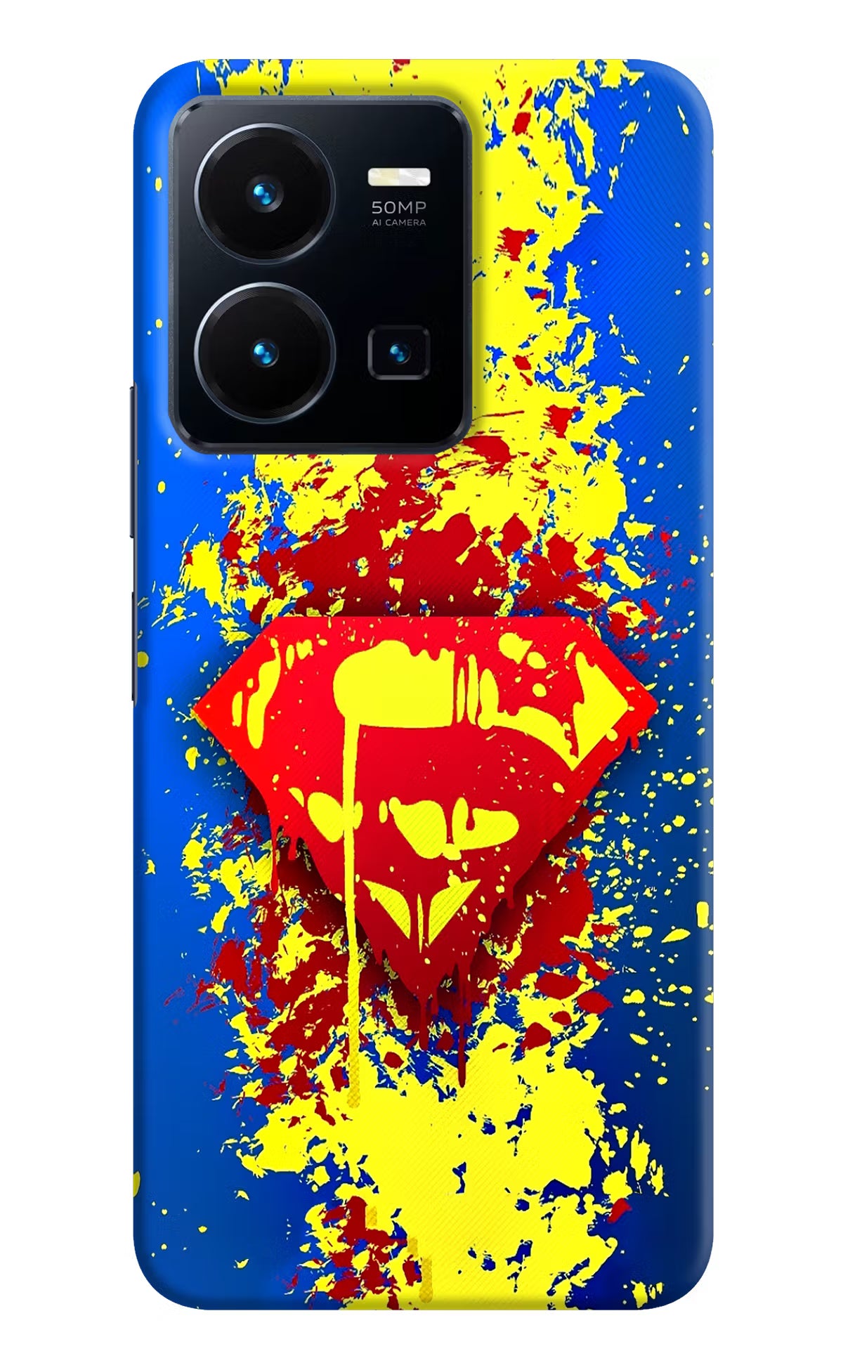 Superman logo Vivo Y35 Hard Case Back Cover by Casekaro
