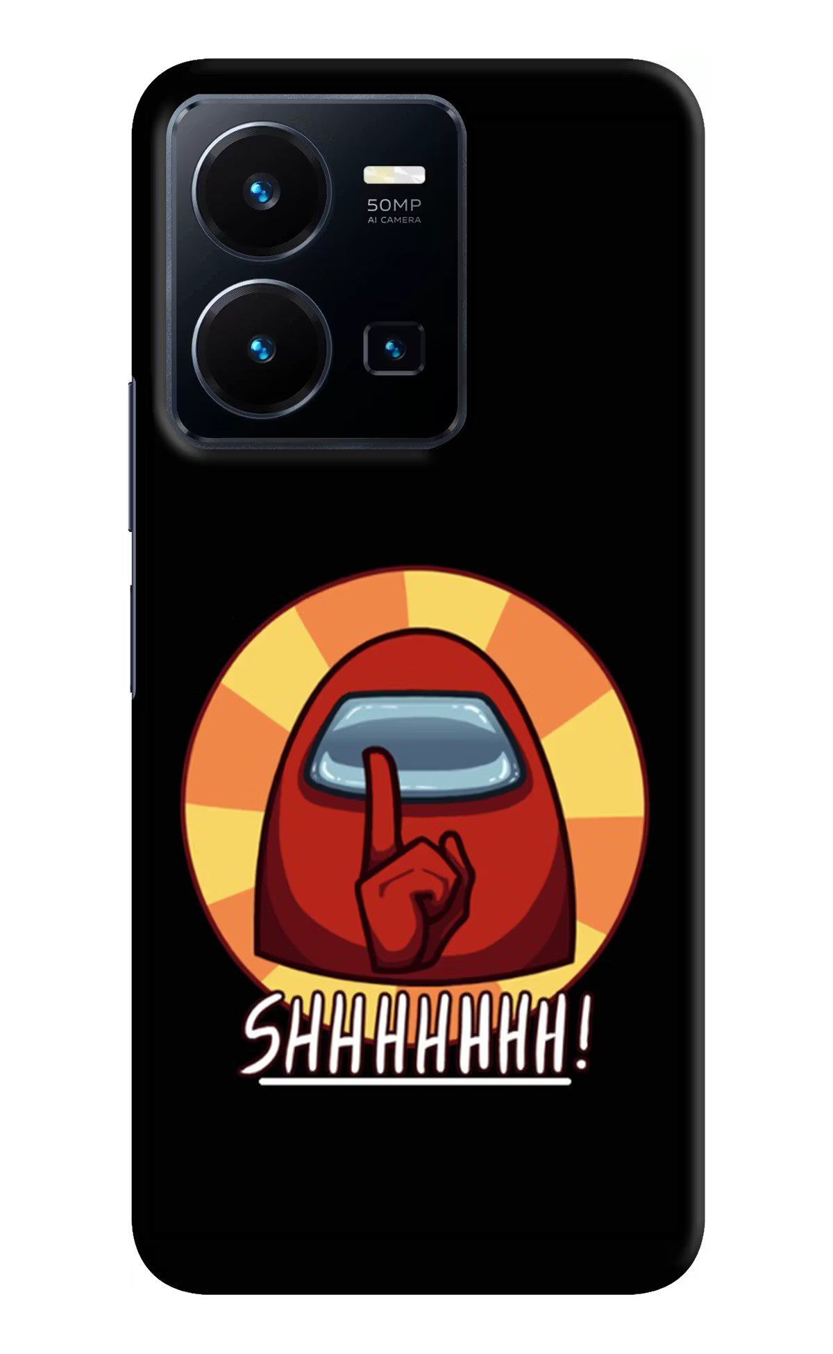 Among Us Shhh! Vivo Y35 Hard Case Back Cover by Casekaro