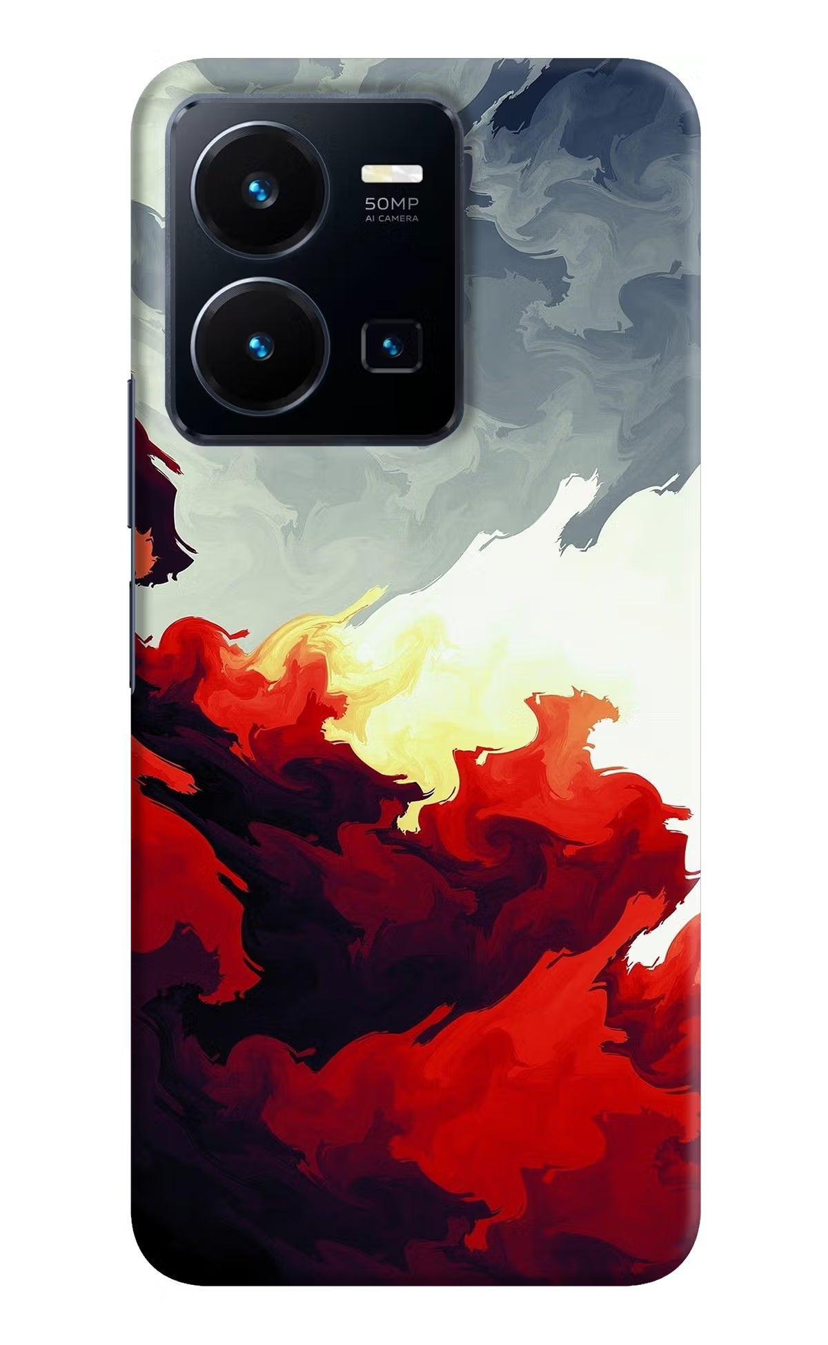 Fire Cloud Vivo Y35 Hard Case Back Cover by Casekaro