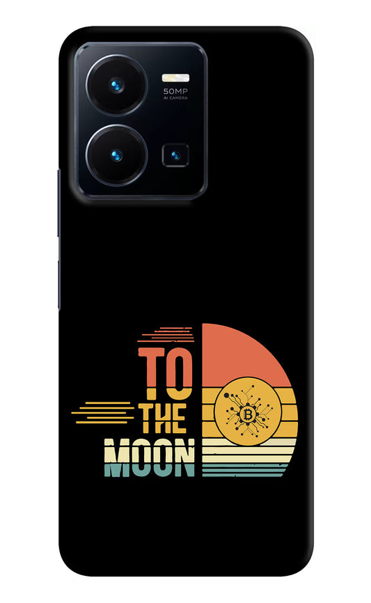 To the Moon Vivo Y35 Hard Case Back Cover by Casekaro