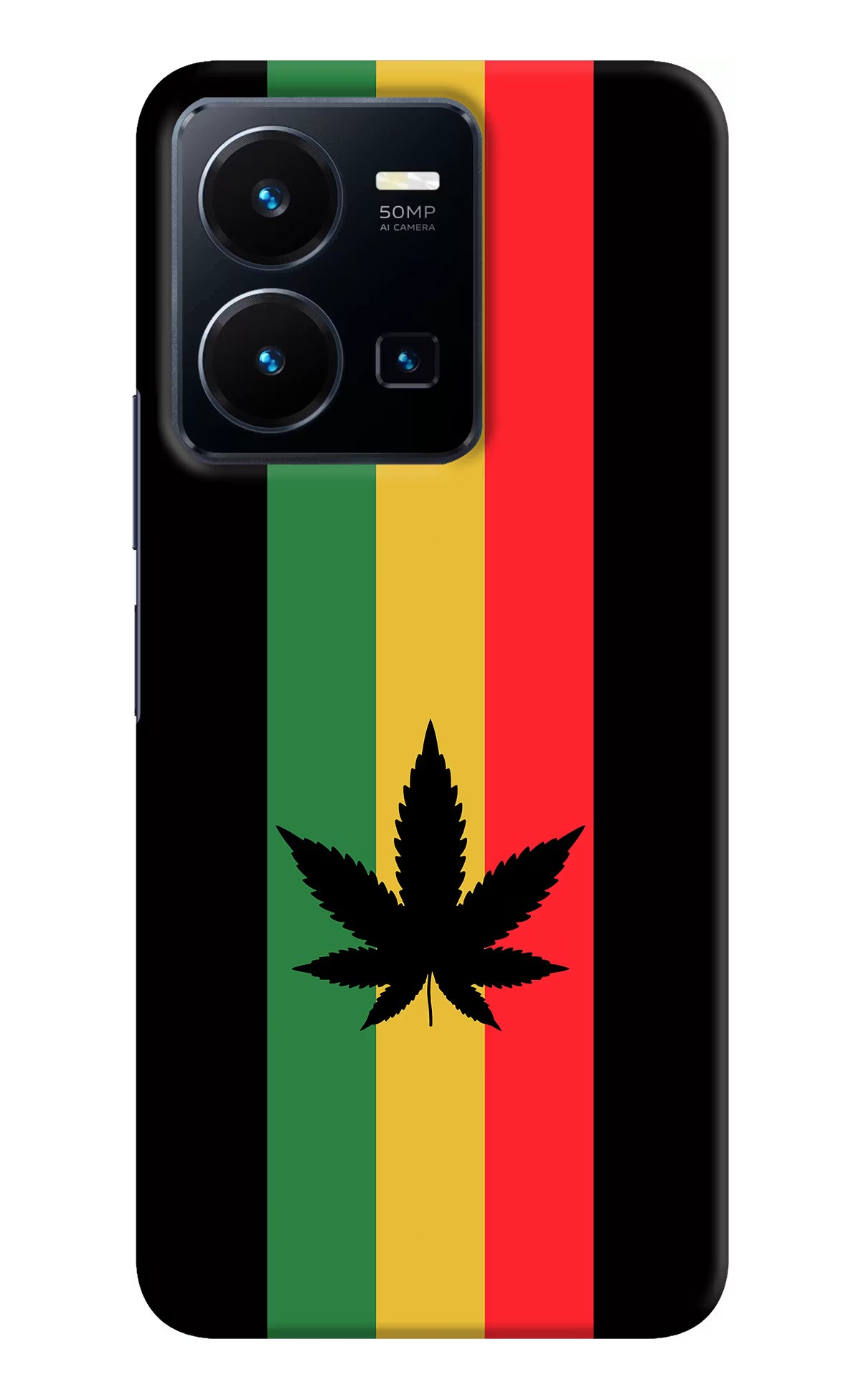Weed Flag Vivo Y35 Hard Case Back Cover by Casekaro