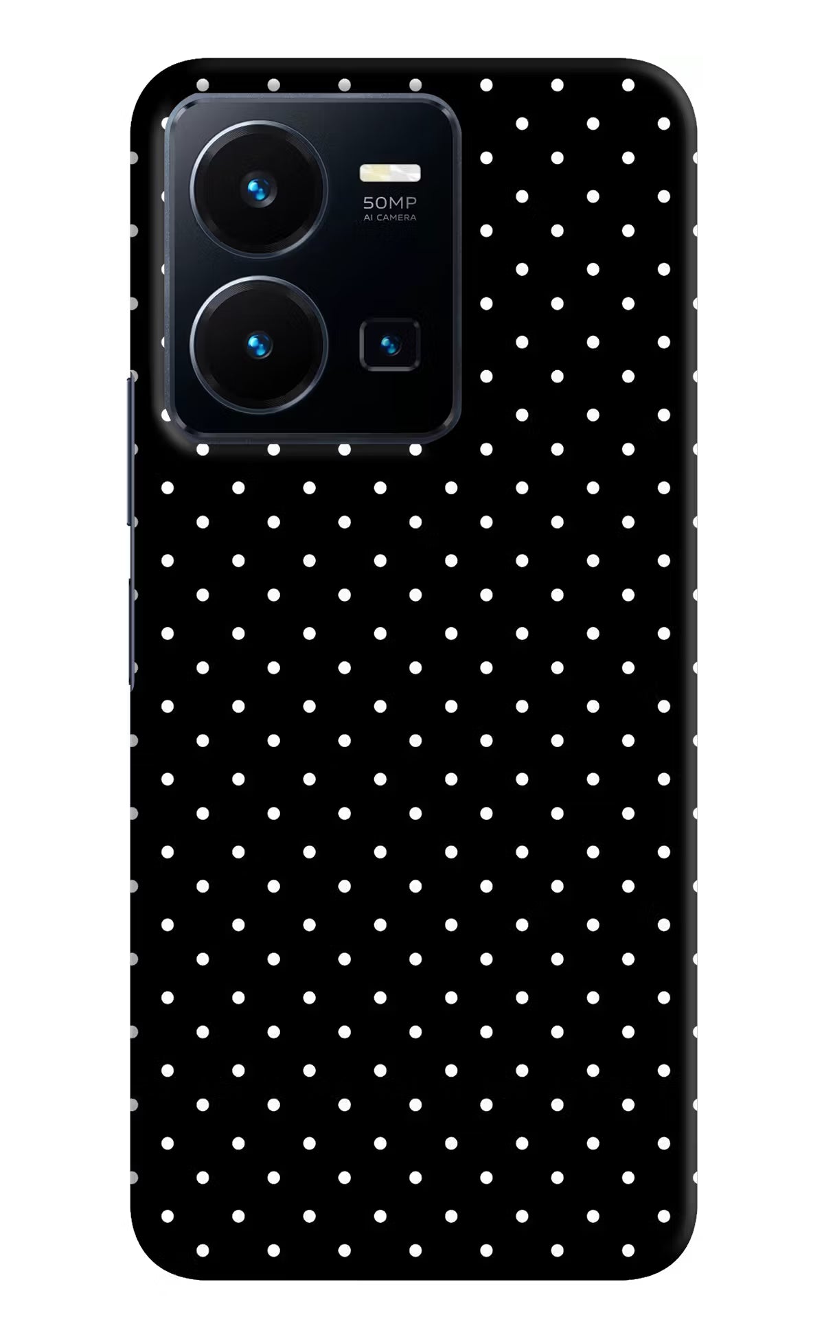 White Dots Vivo Y35 Hard Case Back Cover by Casekaro
