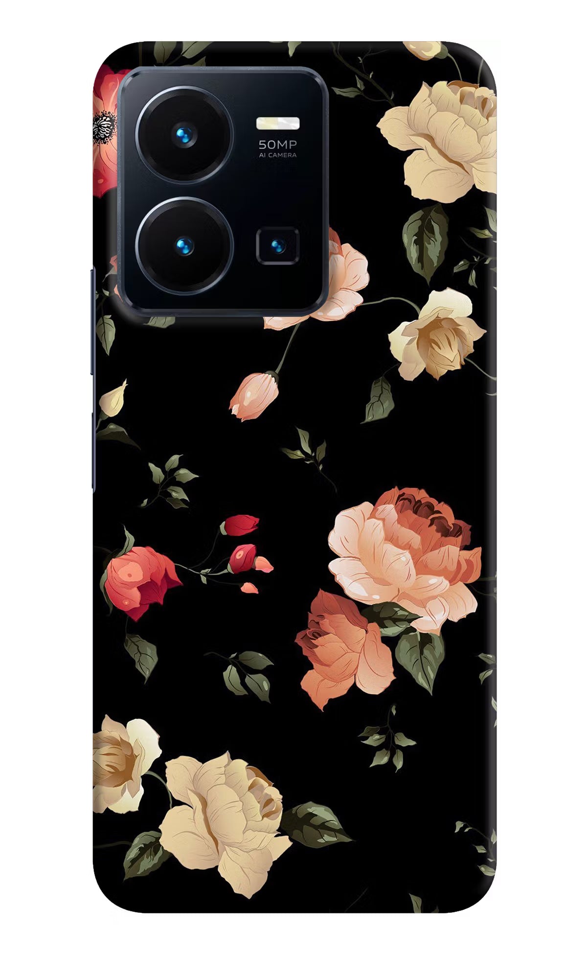 Flowers Vivo Y35 Hard Case Back Cover by Casekaro