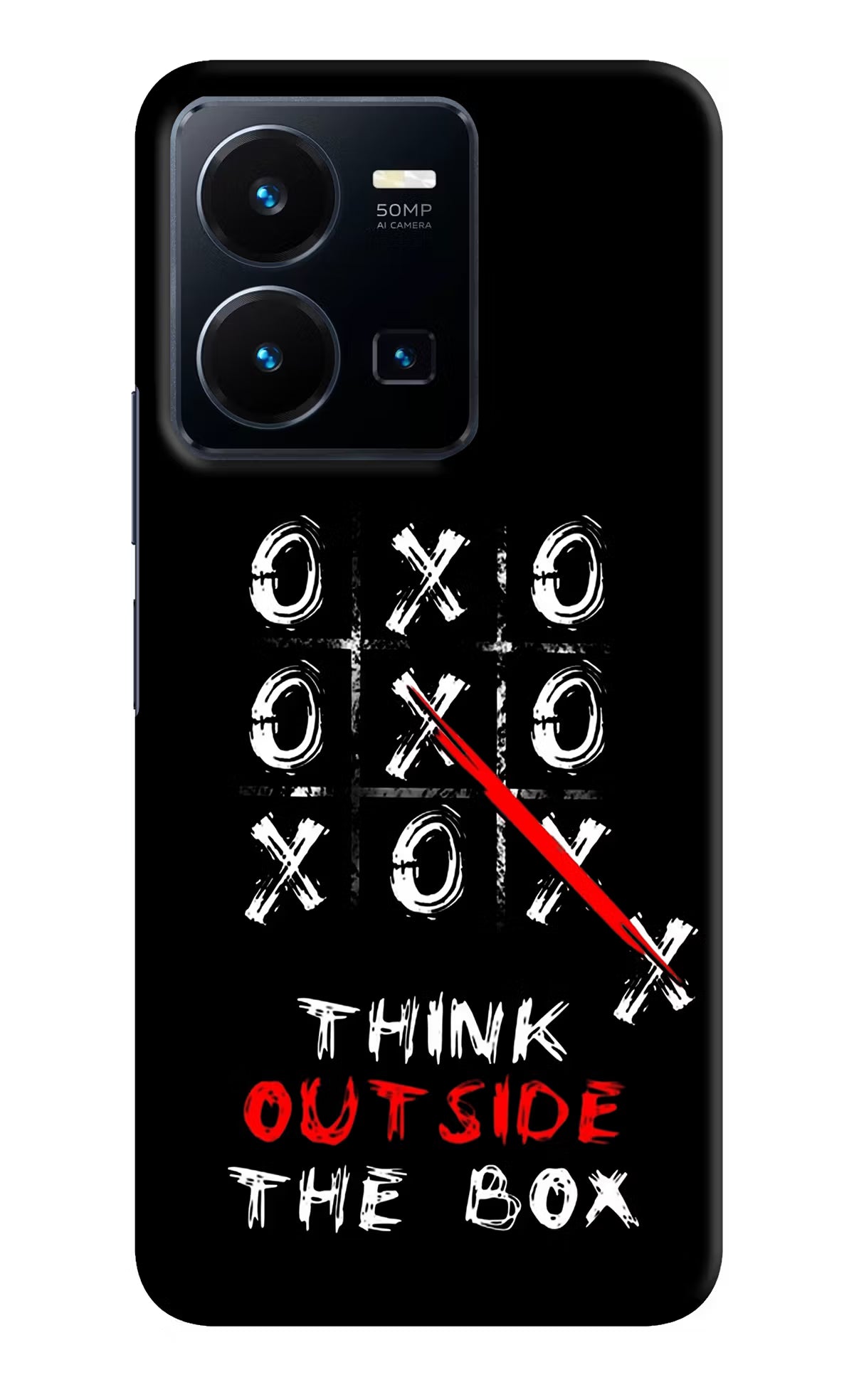 Think out of the BOX Vivo Y35 Hard Case Back Cover by Casekaro