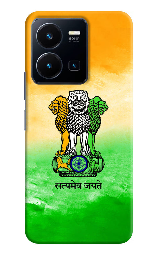 Satyamev Jayate Flag Vivo Y35 Hard Case Back Cover by Casekaro