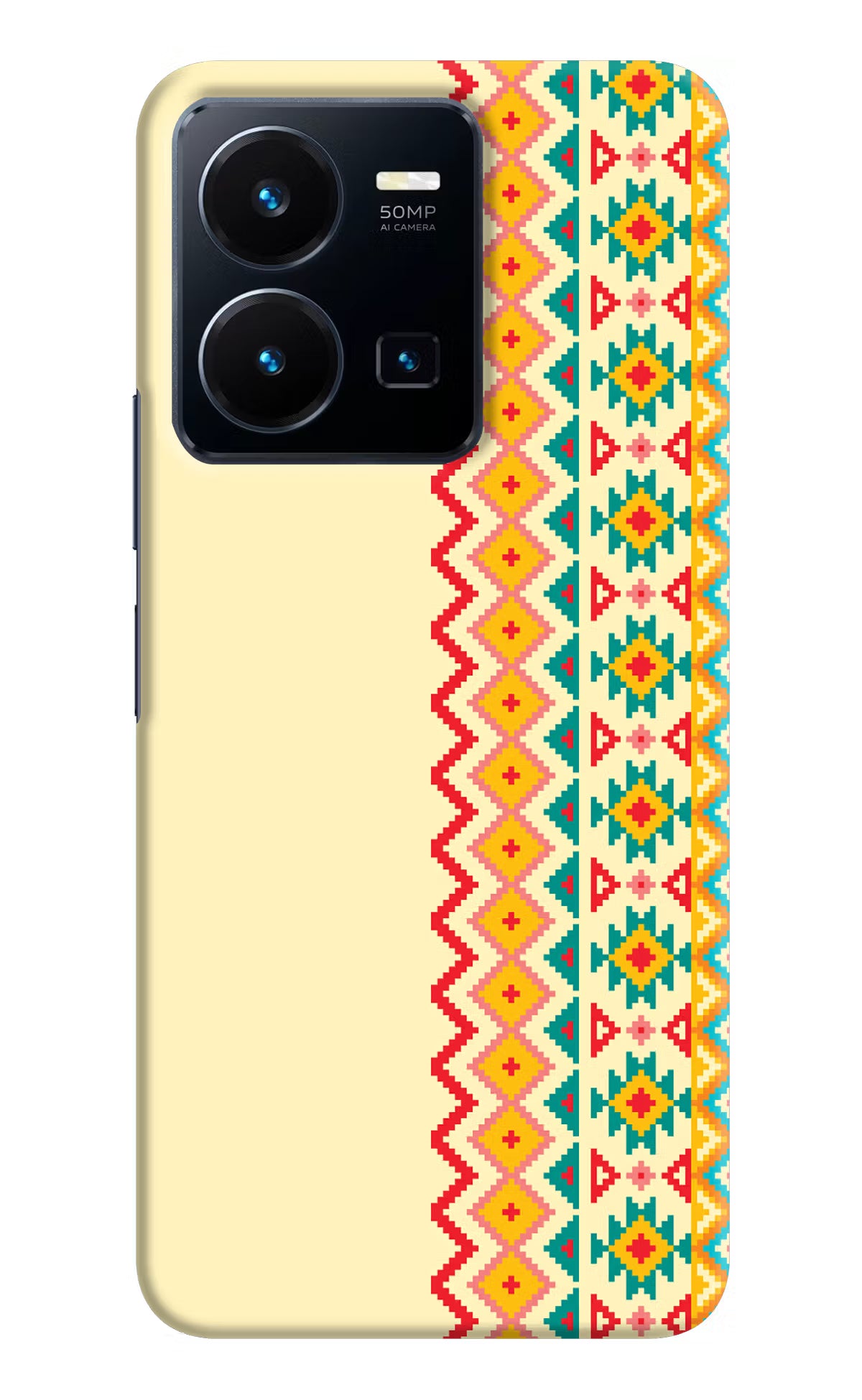 Ethnic Seamless Vivo Y35 Hard Case Back Cover by Casekaro