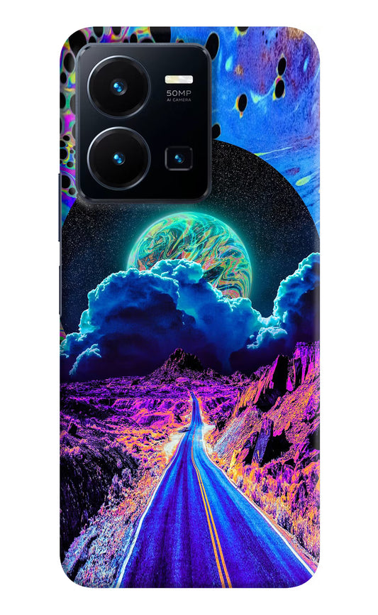 Psychedelic Painting Vivo Y35 Hard Case Back Cover by Casekaro