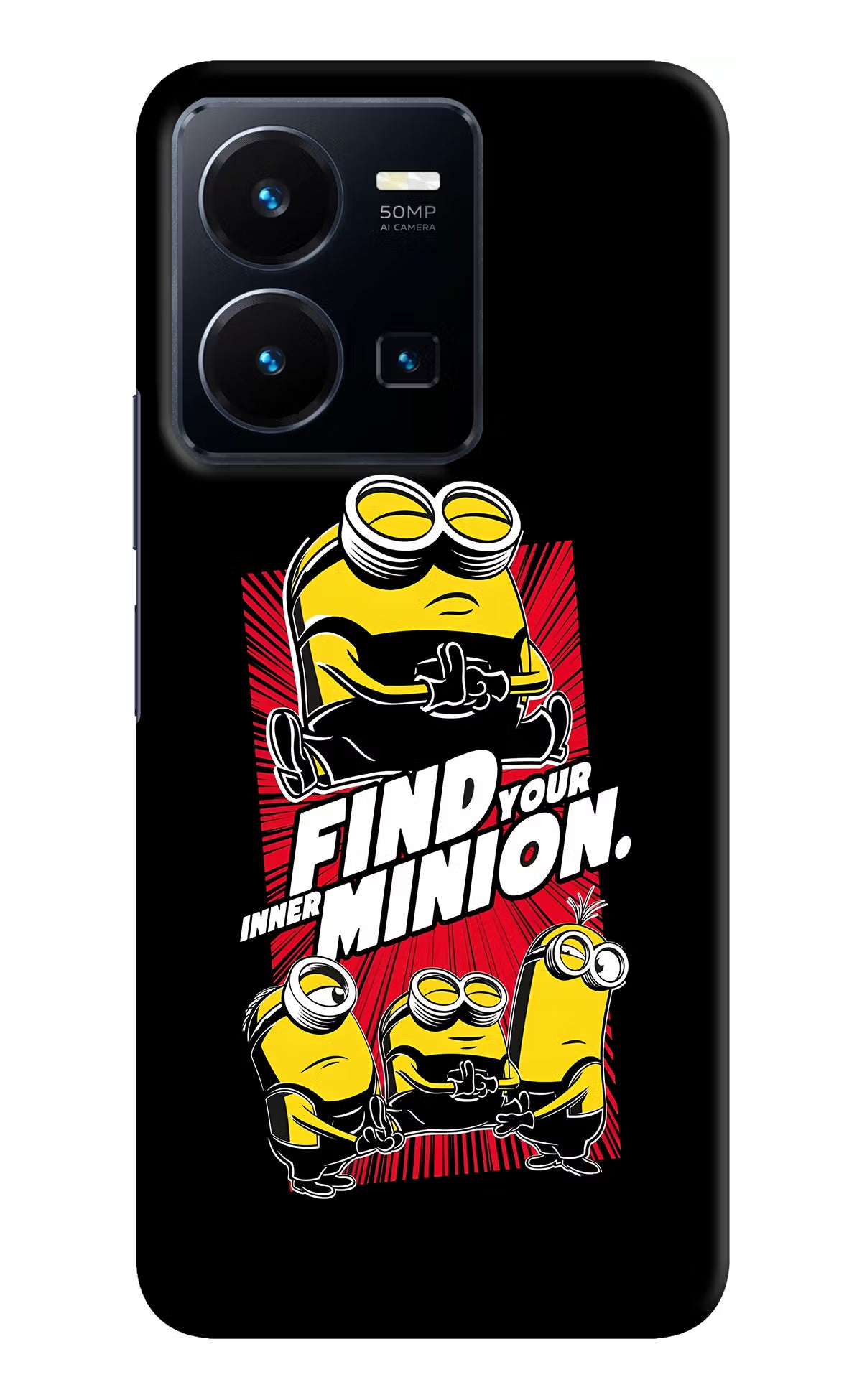 Find your inner Minion Vivo Y35 Hard Case Back Cover by Casekaro