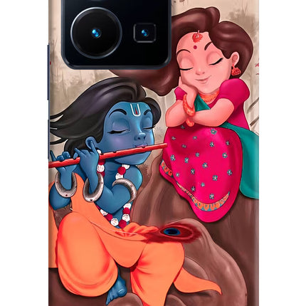 Radhe Krishna Vivo Y35 Hard Case Back Cover by Casekaro