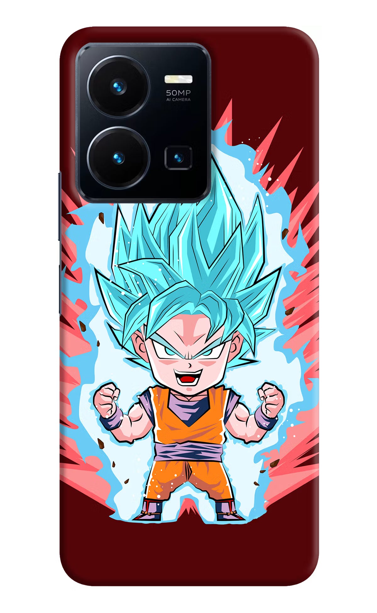 Goku Little Vivo Y35 Hard Case Back Cover by Casekaro