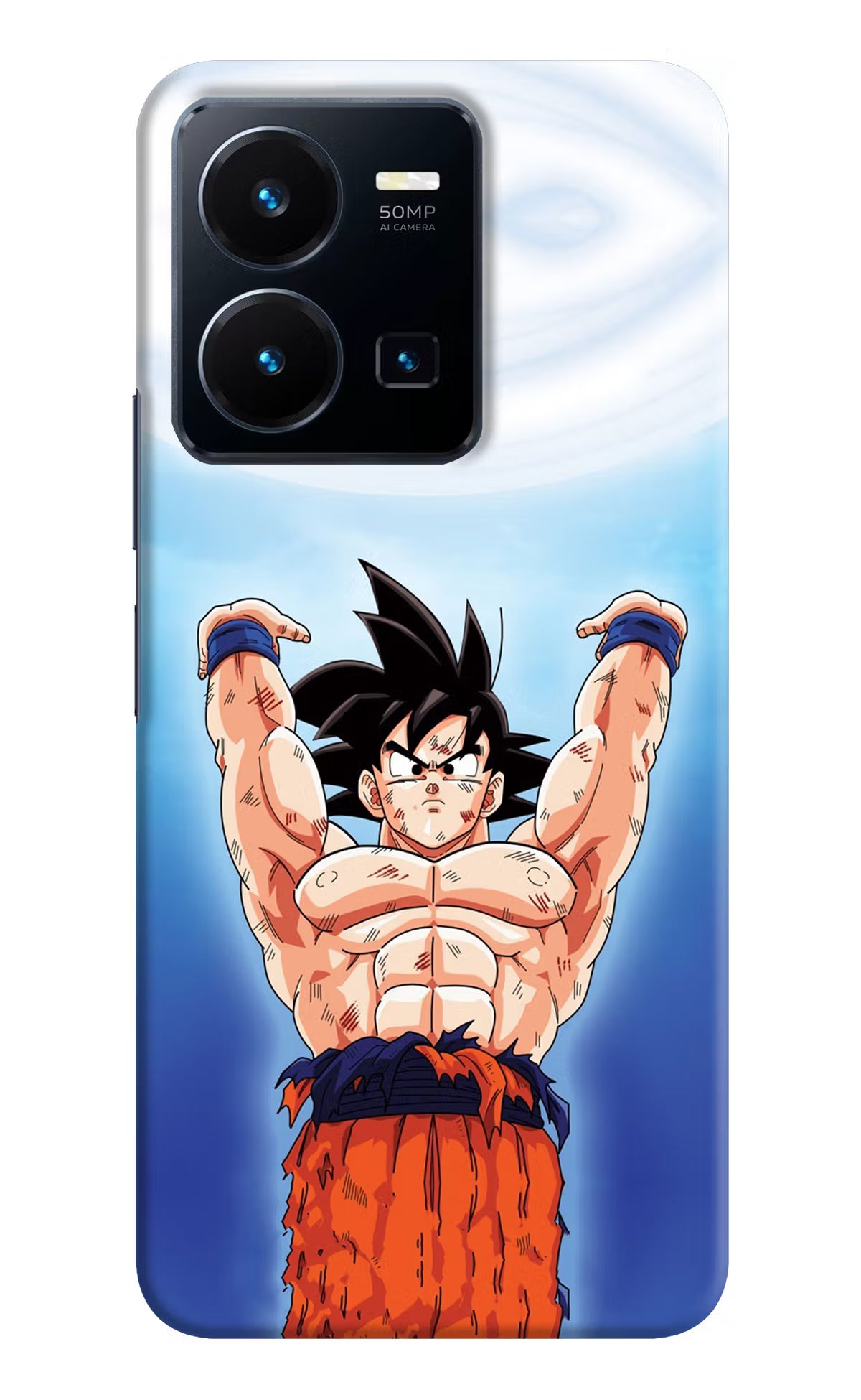 Goku Power Vivo Y35 Hard Case Back Cover by Casekaro