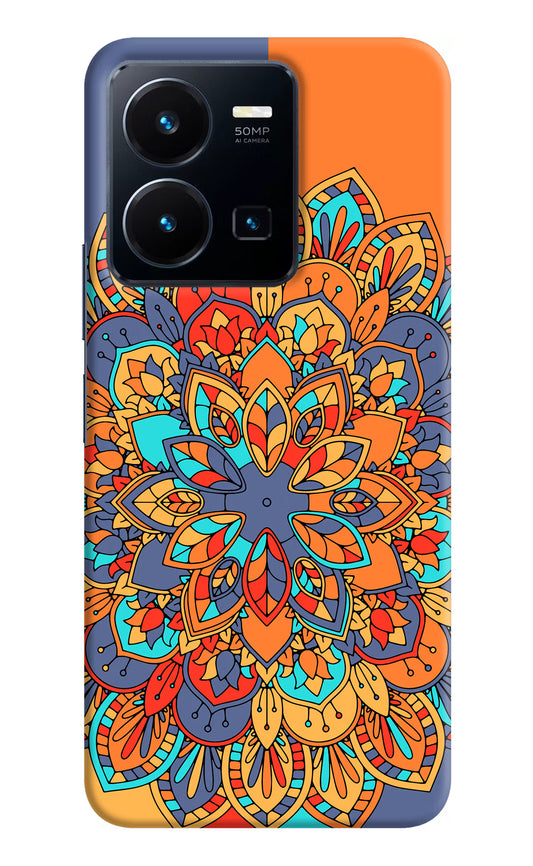 Color Mandala Vivo Y35 Hard Case Back Cover by Casekaro