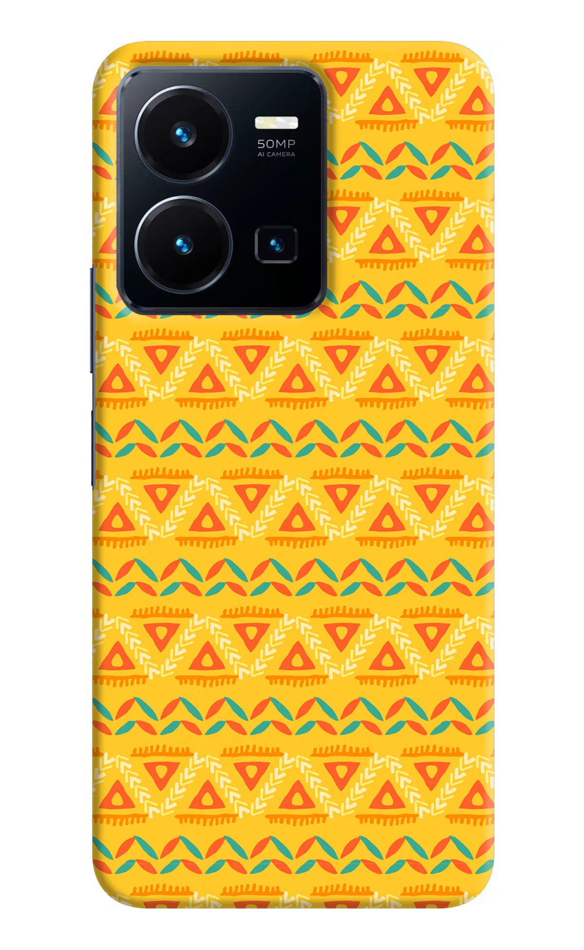 Tribal Pattern Vivo Y35 Hard Case Back Cover by Casekaro