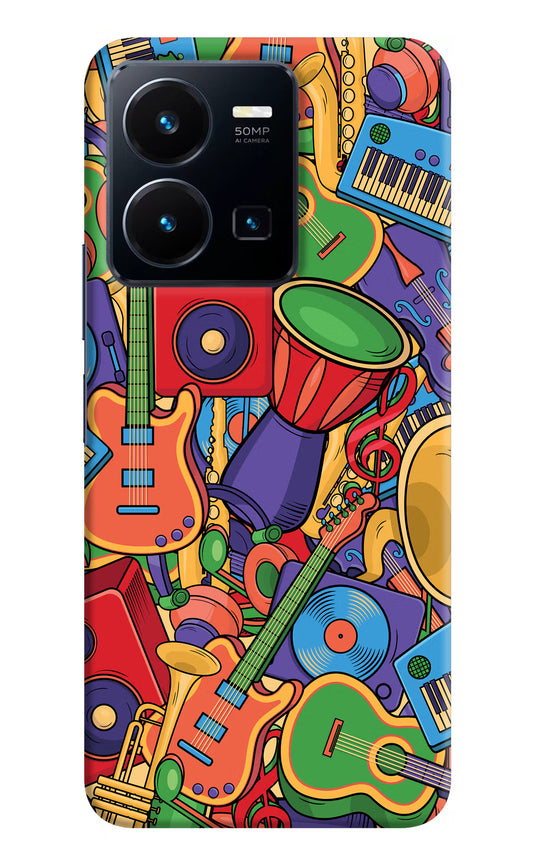 Music Instrument Doodle Vivo Y35 Hard Case Back Cover by Casekaro