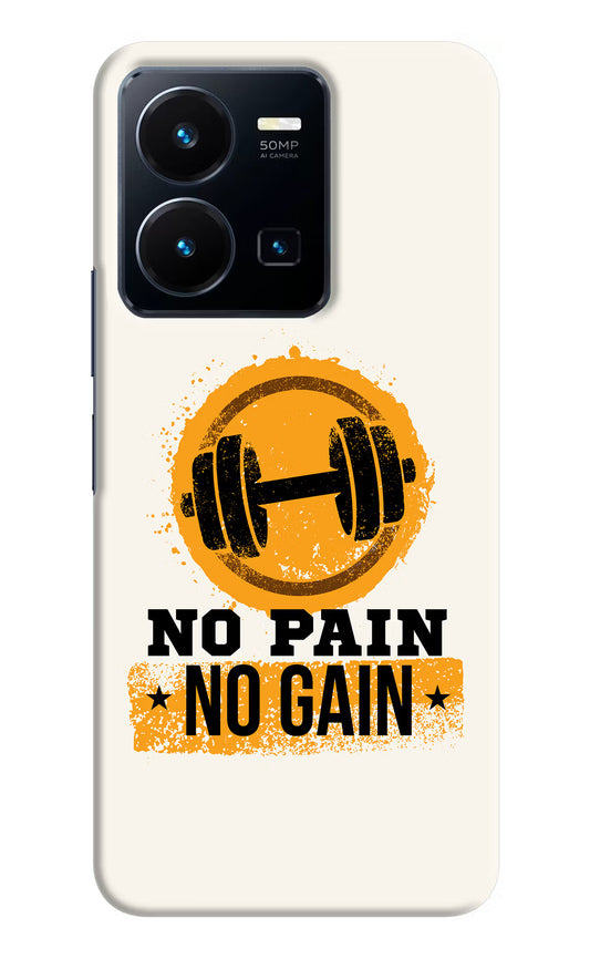 No Pain No Gain Vivo Y35 Hard Case Back Cover by Casekaro