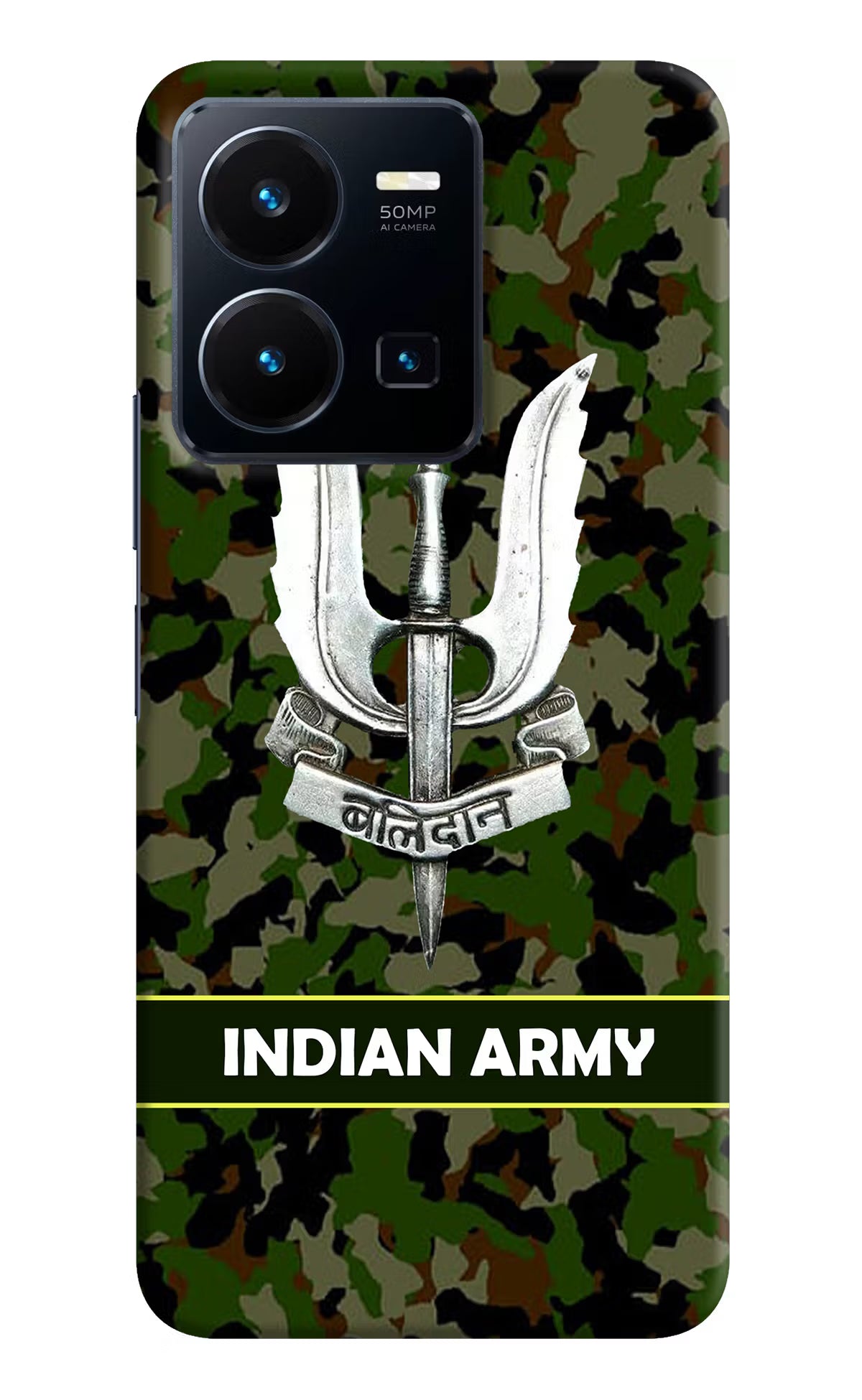 Balidan Indian Logo Vivo Y35 Hard Case Back Cover by Casekaro