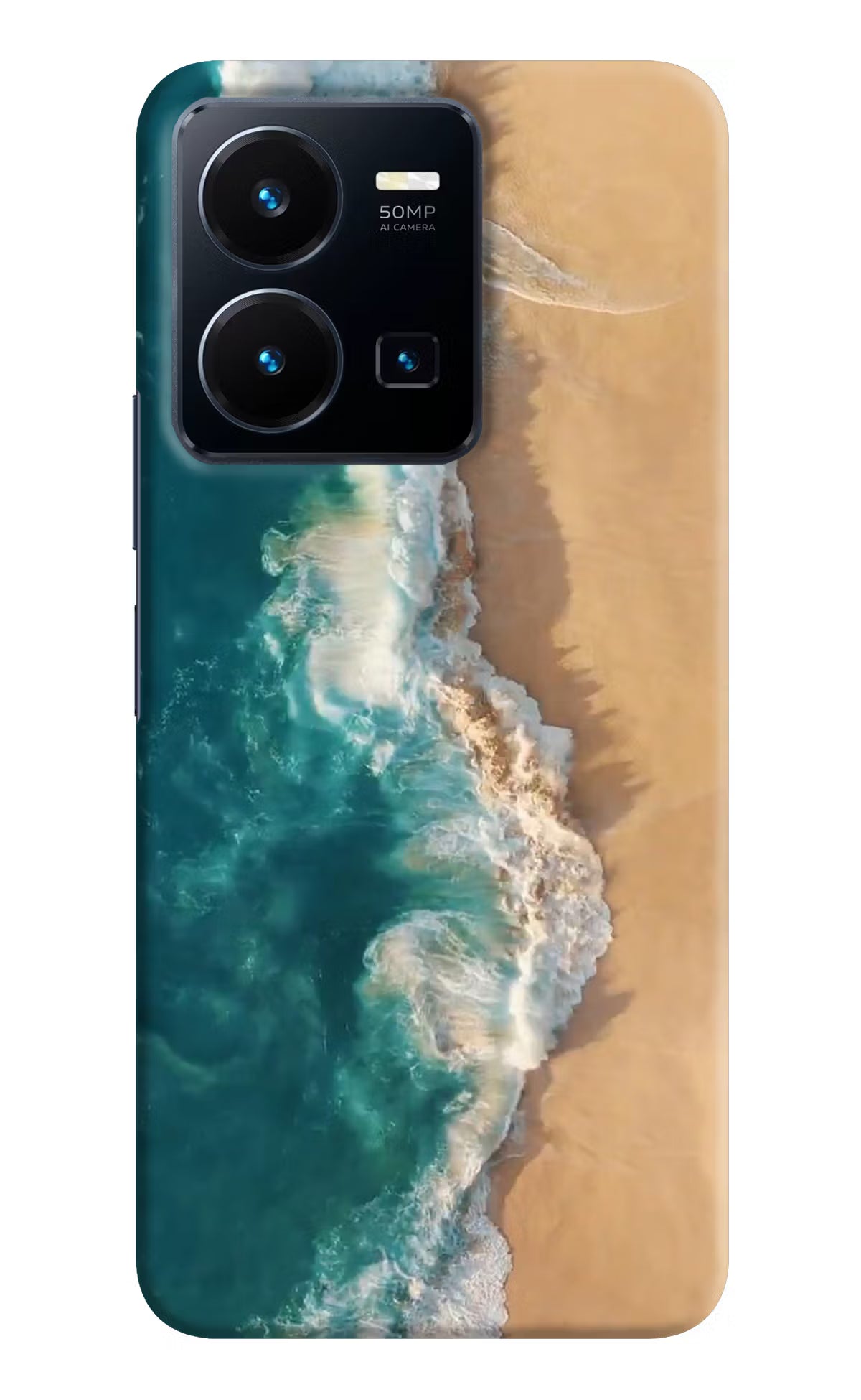 Ocean Beach Vivo Y35 Hard Case Back Cover by Casekaro