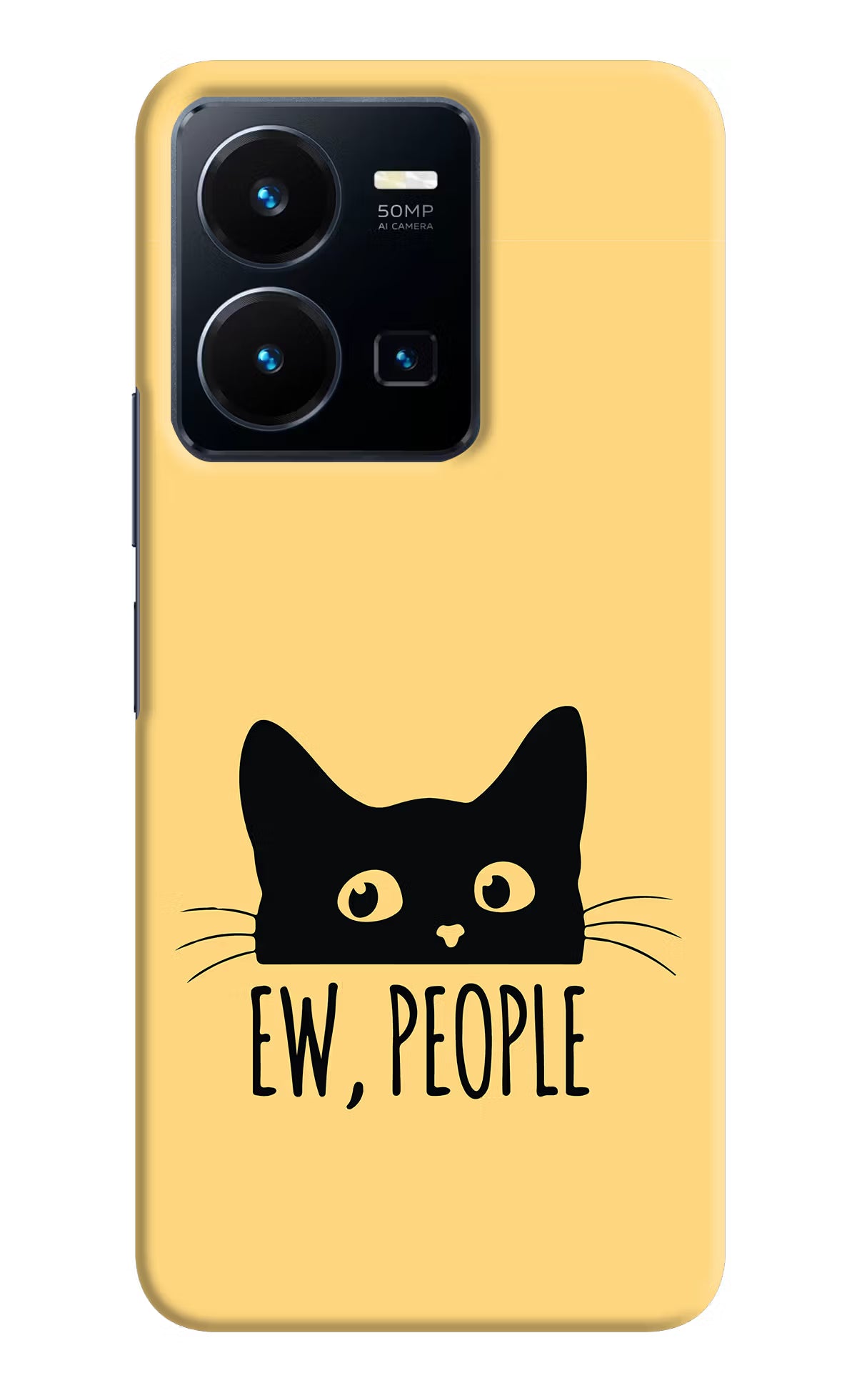Ew People Catitude Vivo Y35 Hard Case Back Cover by Casekaro