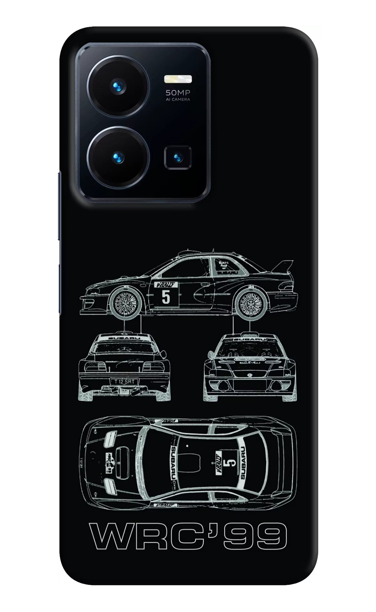 WRC'99 Vivo Y35 Hard Case Back Cover by Casekaro