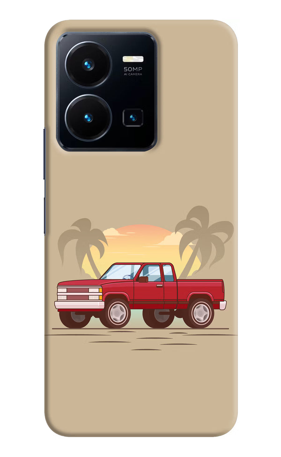 Desert Classic Drive Vivo Y35 Back Cover, Hard case