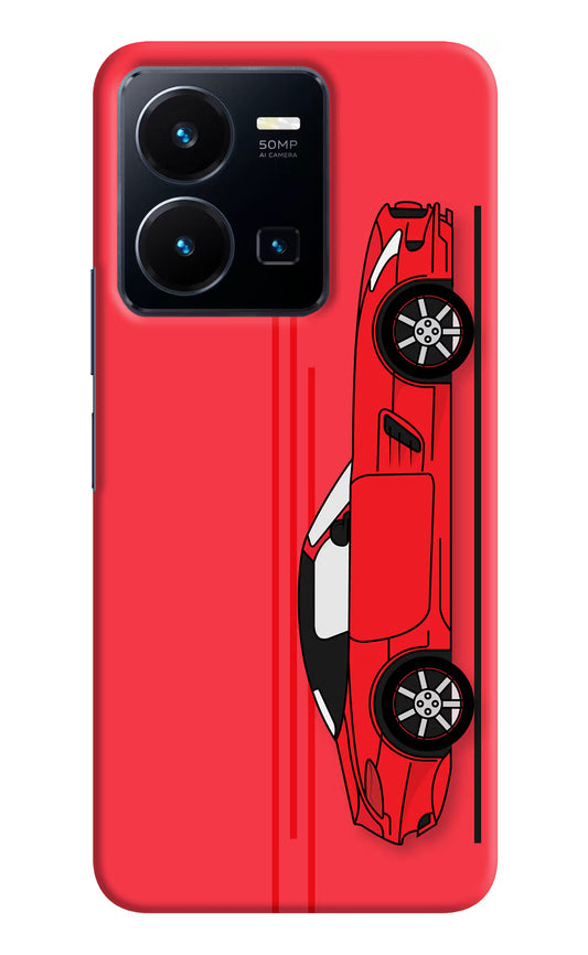Red Velocity Vivo Y35 Hard Case Back Cover by Casekaro