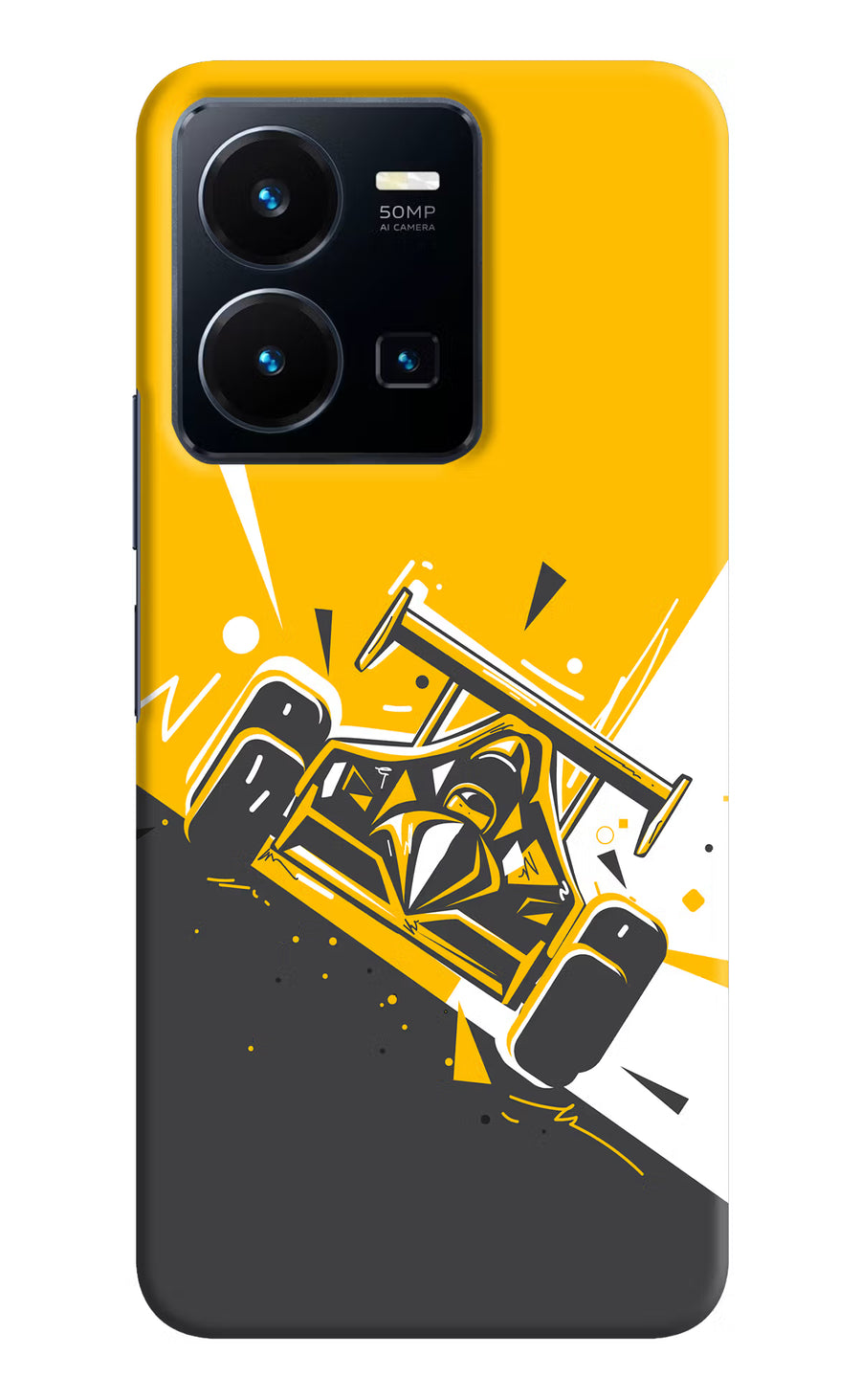 Track King Vivo Y35 Back Cover, Hard case