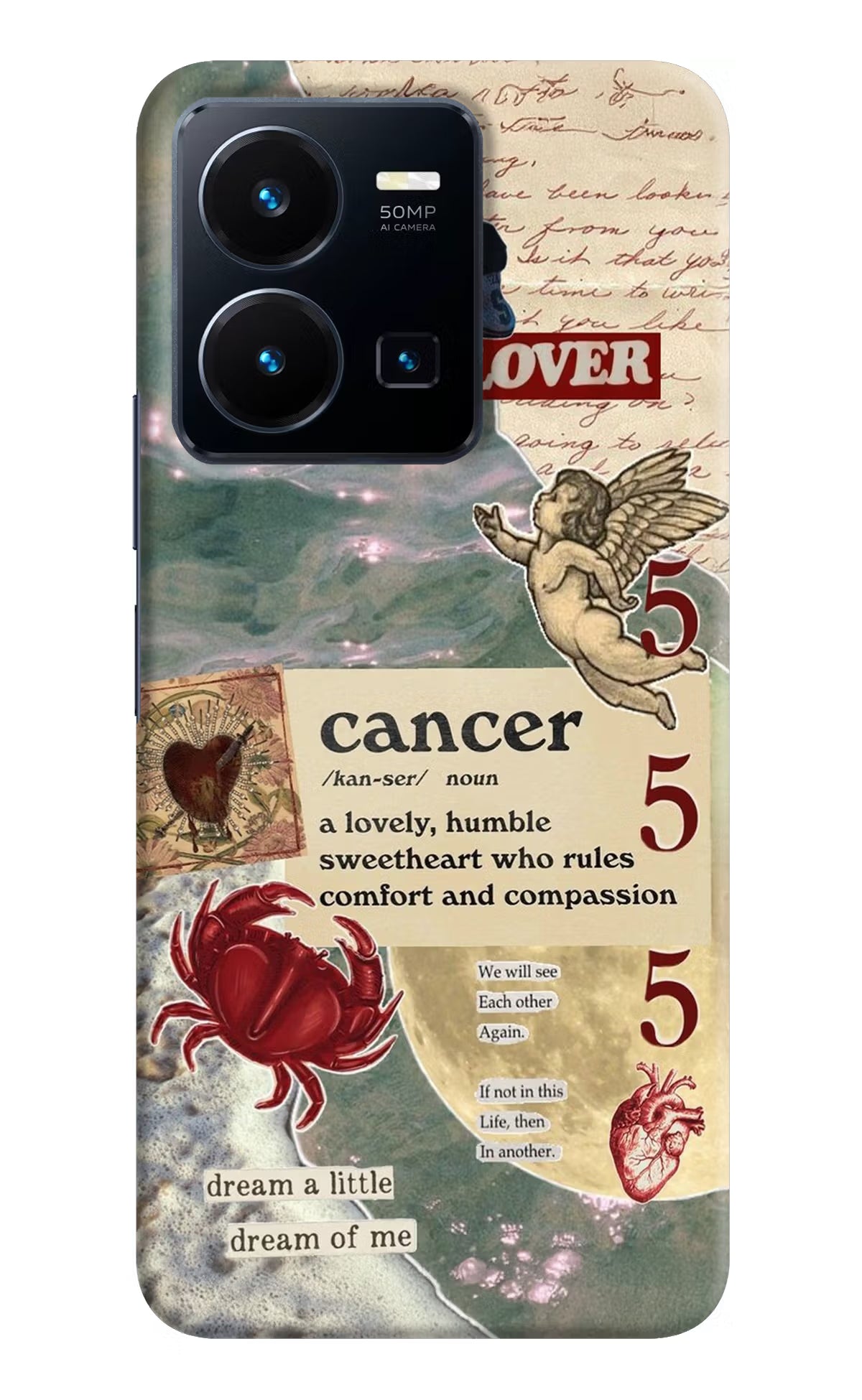 Cancer Zodiac Vivo Y35 Hard Case Back Cover by Casekaro