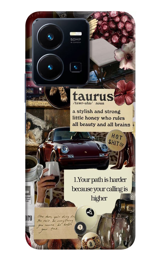Taurus Zodiac Vivo Y35 Hard Case Back Cover by Casekaro