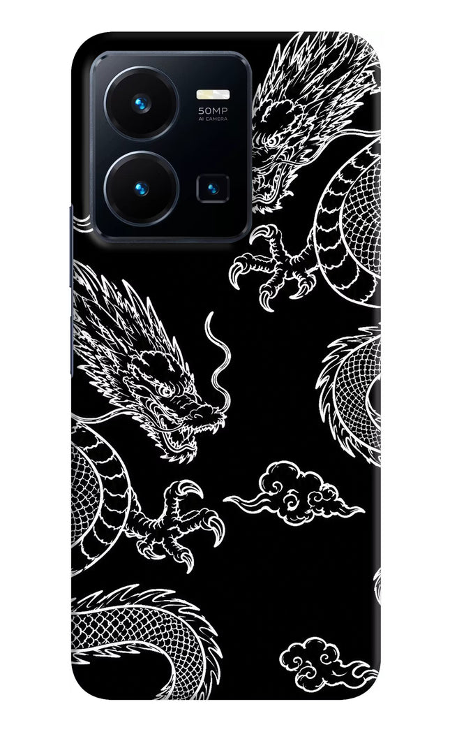 Twin Dragons Vivo Y35 Hard Case Back Cover by Casekaro