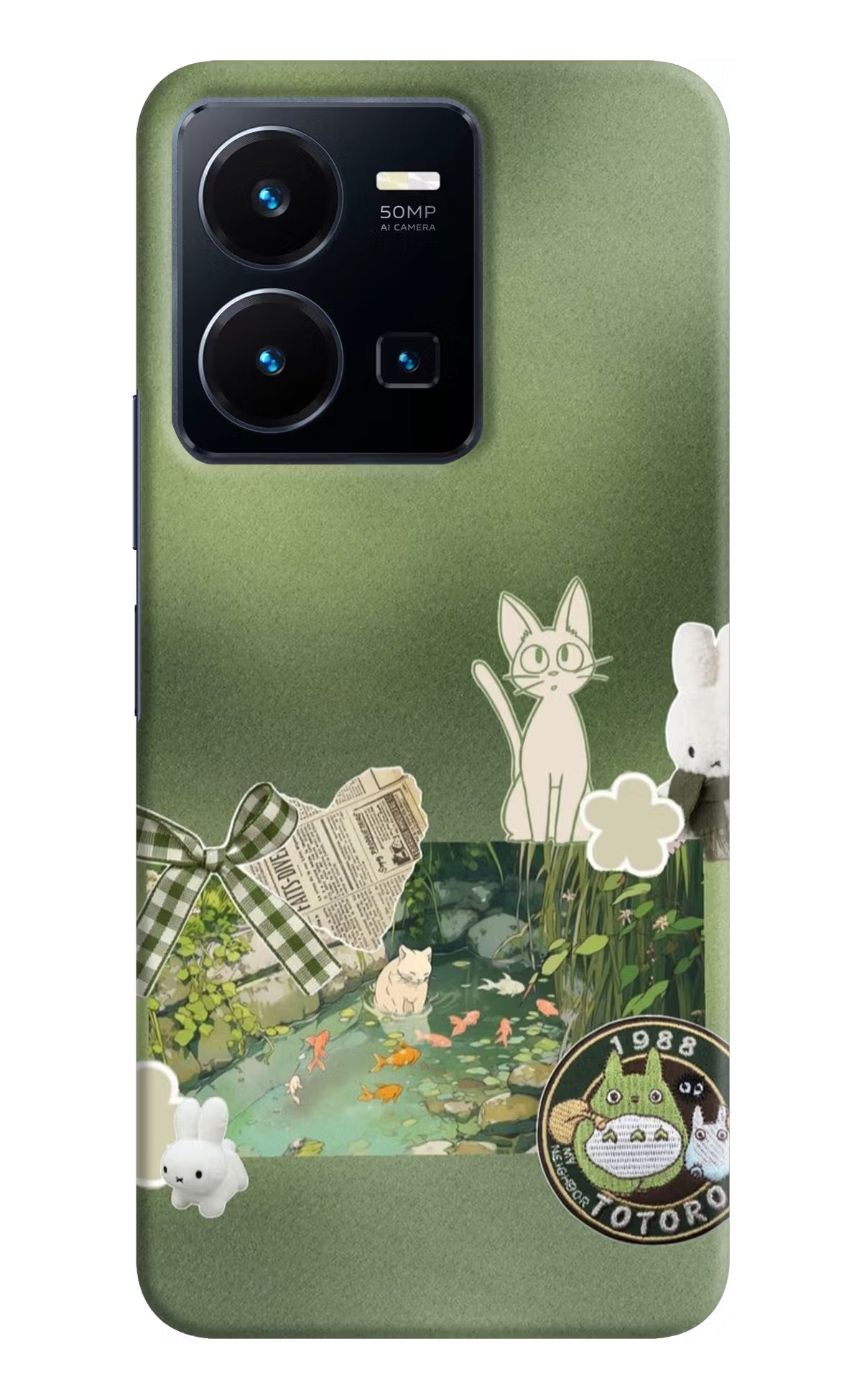 Aesthetic anime Vivo Y35 Back Cover
