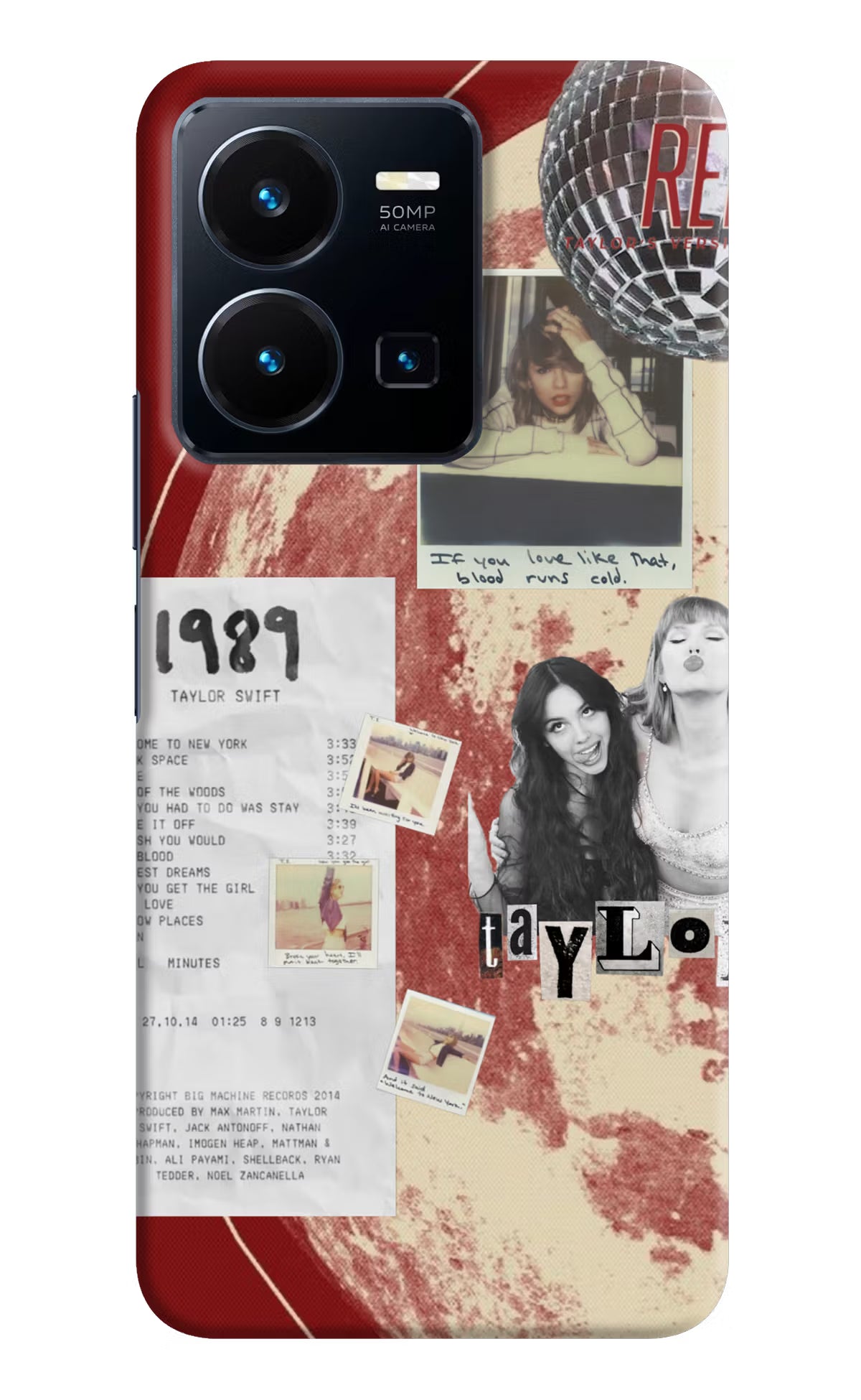 Taylor Swift Vivo Y35 Back Cover