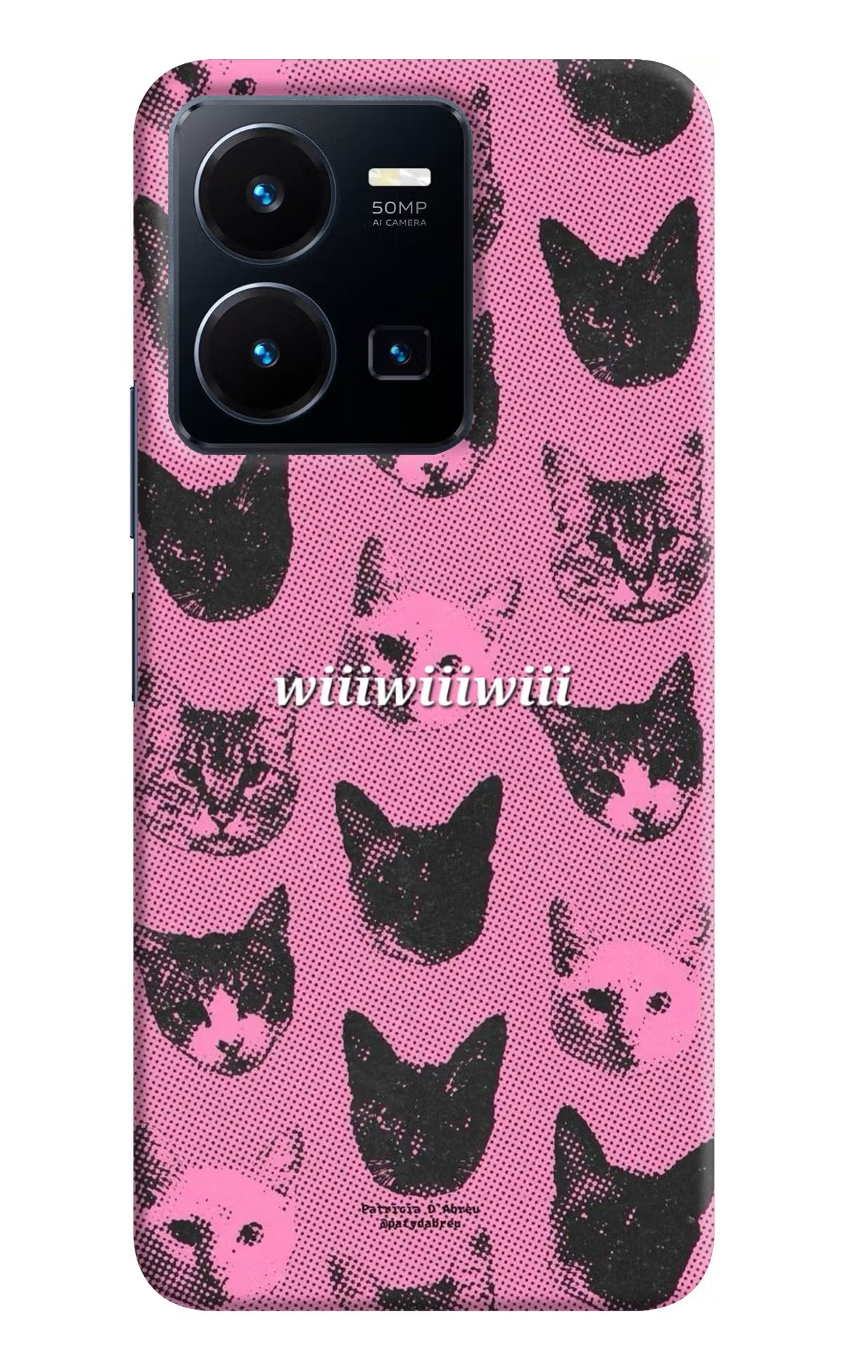 Pink Cats Vivo Y35 Back Cover