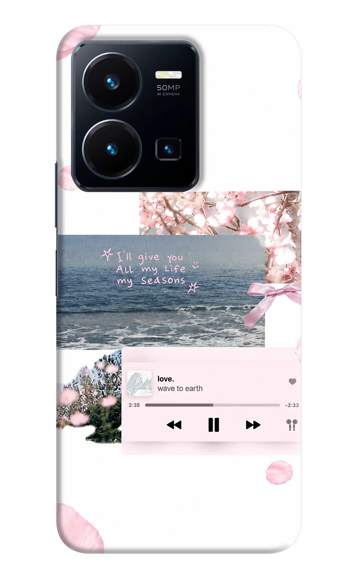 Wave to earth Vivo Y35 Back Cover