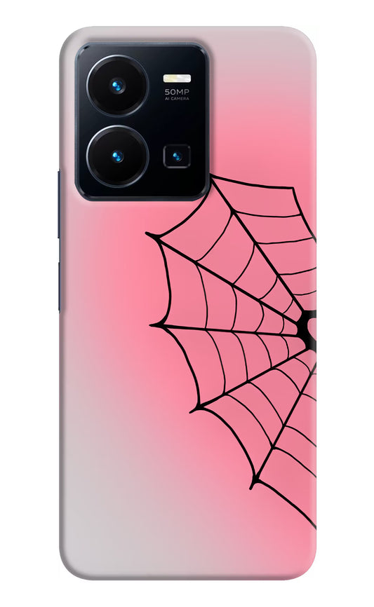 Pink Web Vivo Y35 Hard Case Back Cover by Casekaro