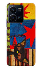 Pop Cat Vivo Y35 Back Cover
