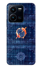 Koi Blue Vivo Y35 Back Cover