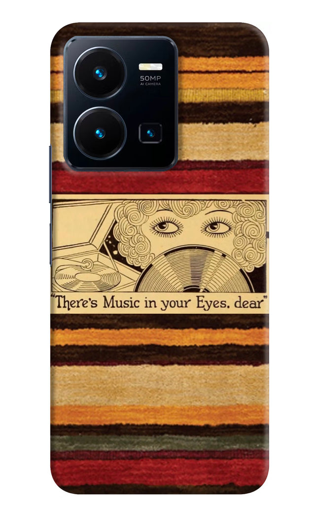 Vinyl Stripes Vivo Y35 Hard Case Back Cover by Casekaro