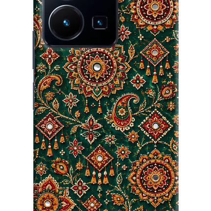 Green Pataka Vivo Y35 Hard Case Back Cover by Casekaro