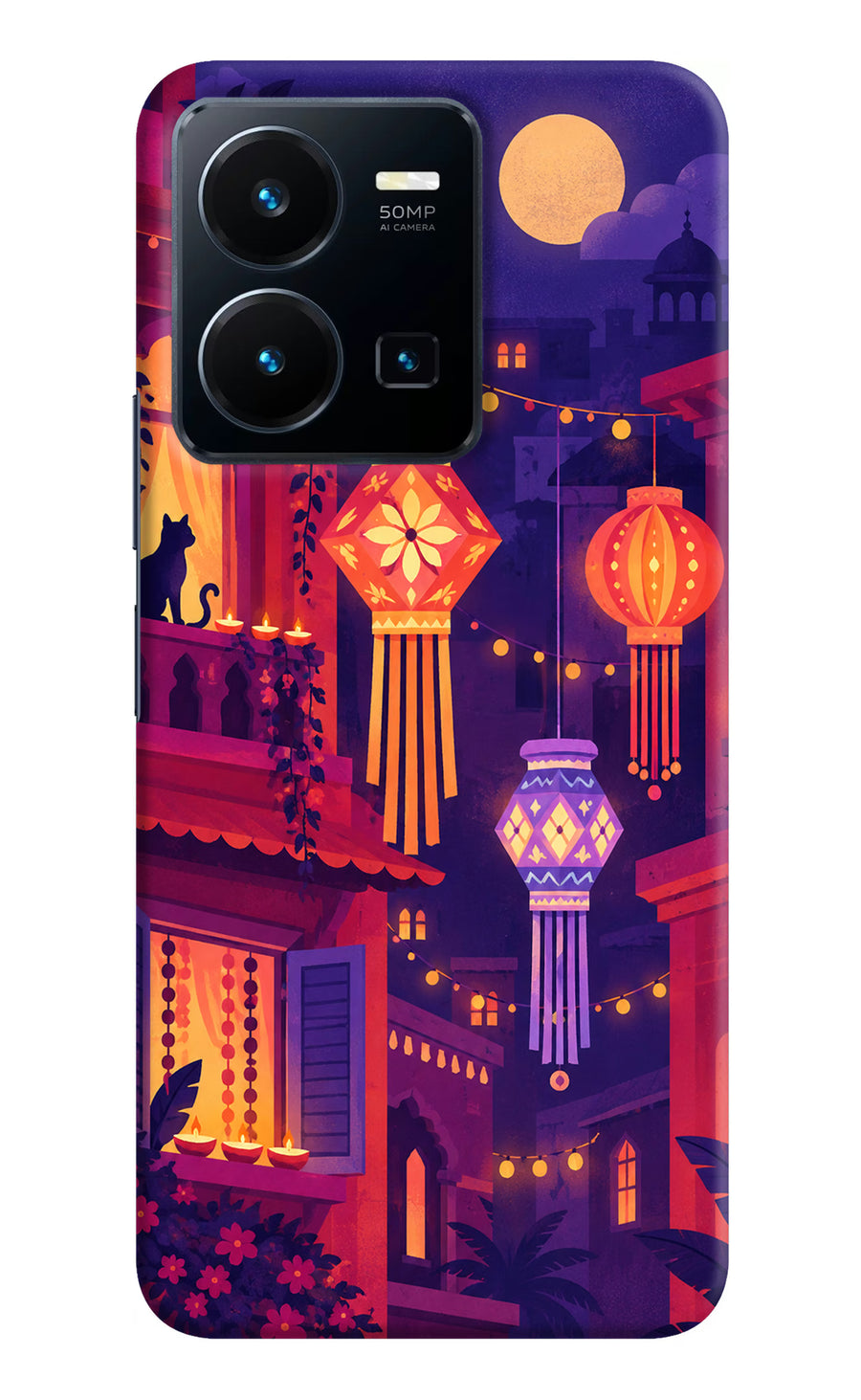 Lantern Lane Vivo Y35 Back Cover, Hard case