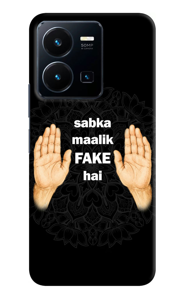 Sabka Malik Fake Vivo Y35 Hard Case Back Cover by Casekaro