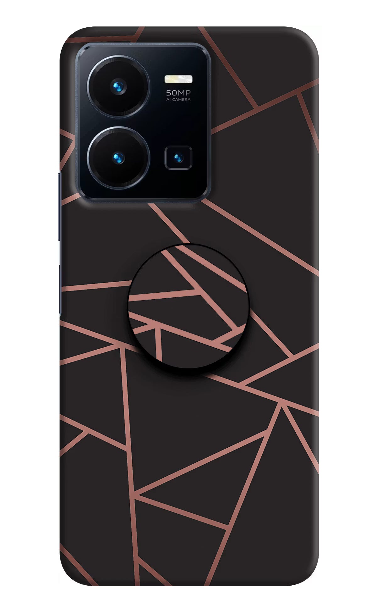 Geometric Pattern Vivo Y35 Pop Case by Casekaro