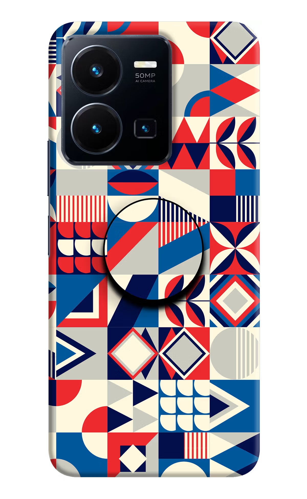 Colorful Pattern Vivo Y35 Pop Case by Casekaro